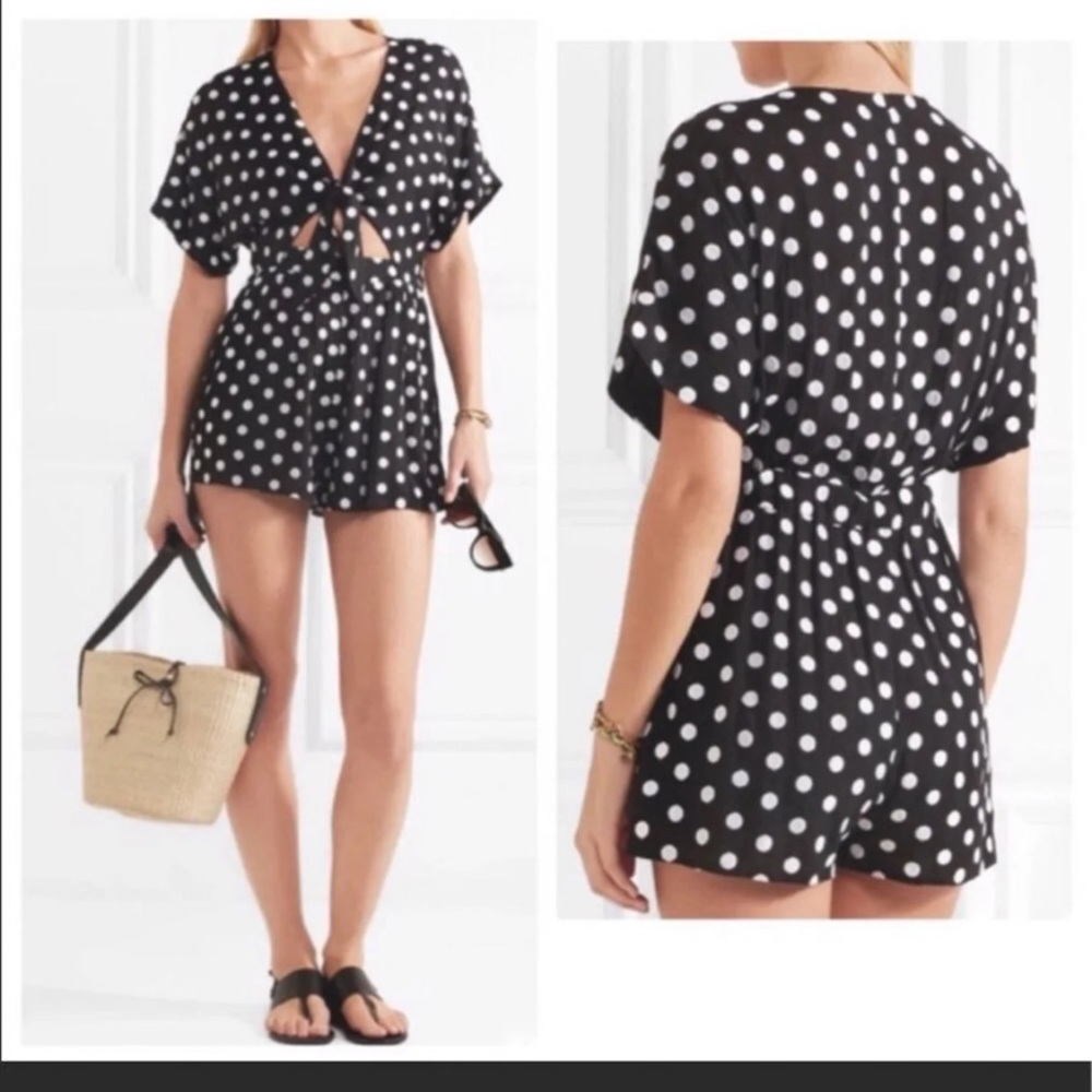 Mara Hoffman romper large black/ white coverup